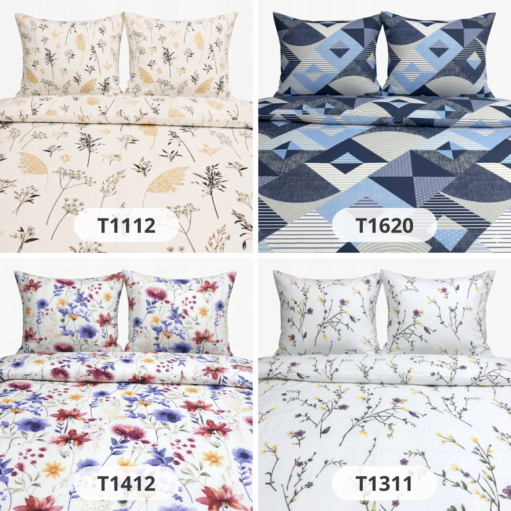 Bedding 140x200 cotton 2x 70x80 set cotton with zipper Poland patterns Packaging status original