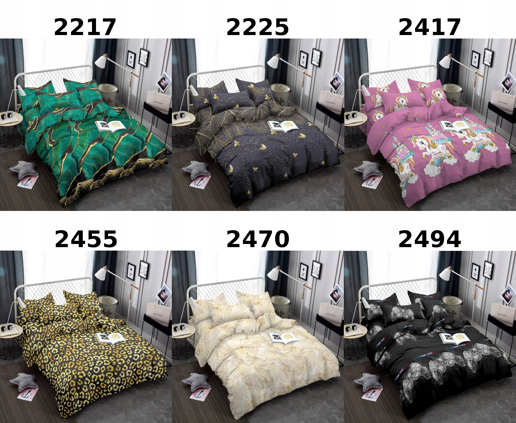 Bedding 160x200 + 2 Pillowcases Bedding Set Grey Geo Multiple Patterns Manufacturer code Pościel 160x200 3cz Maria