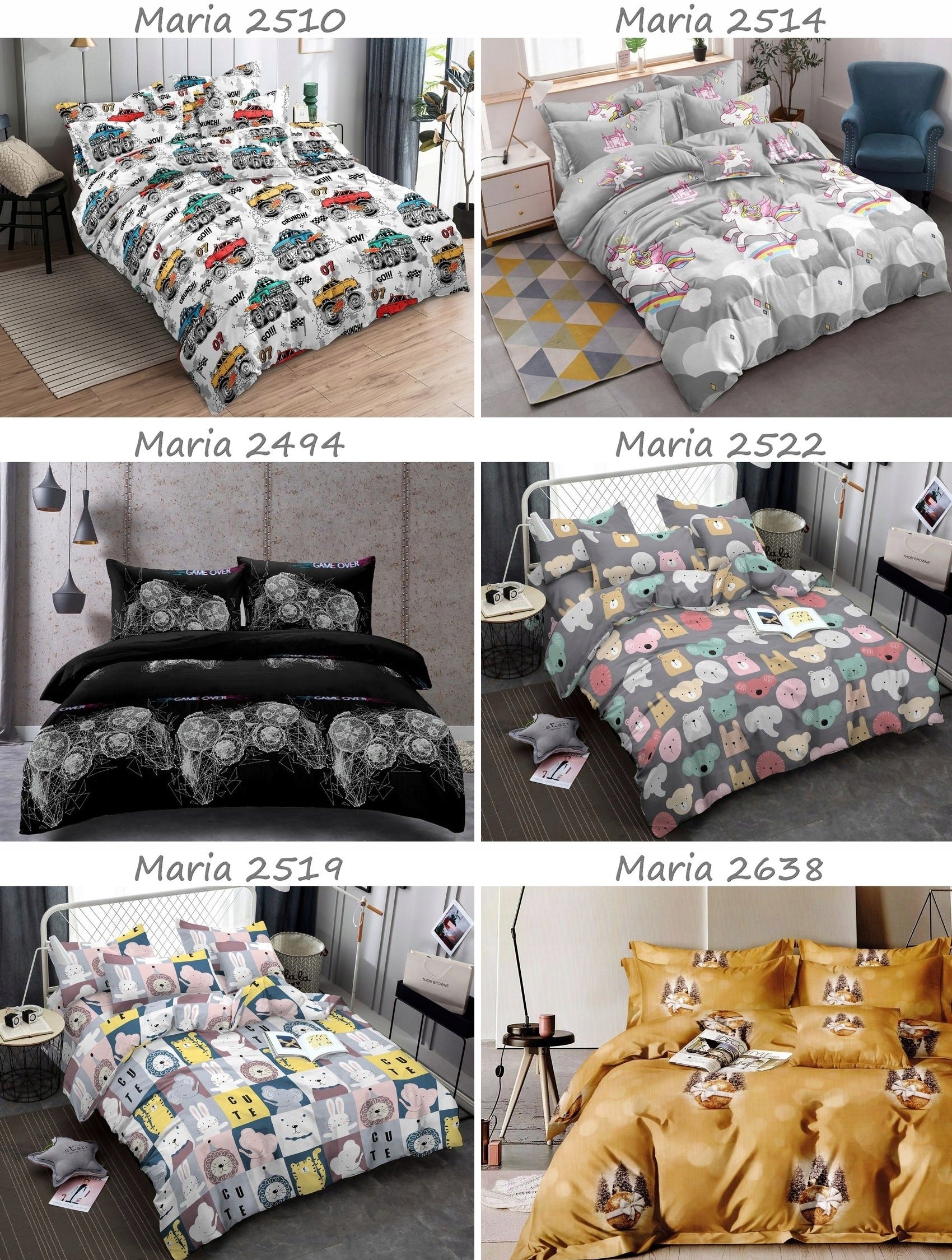 Bedding 160x200 + 2 pillowcases Cotton satin bedding set SELECTION Packaging status original