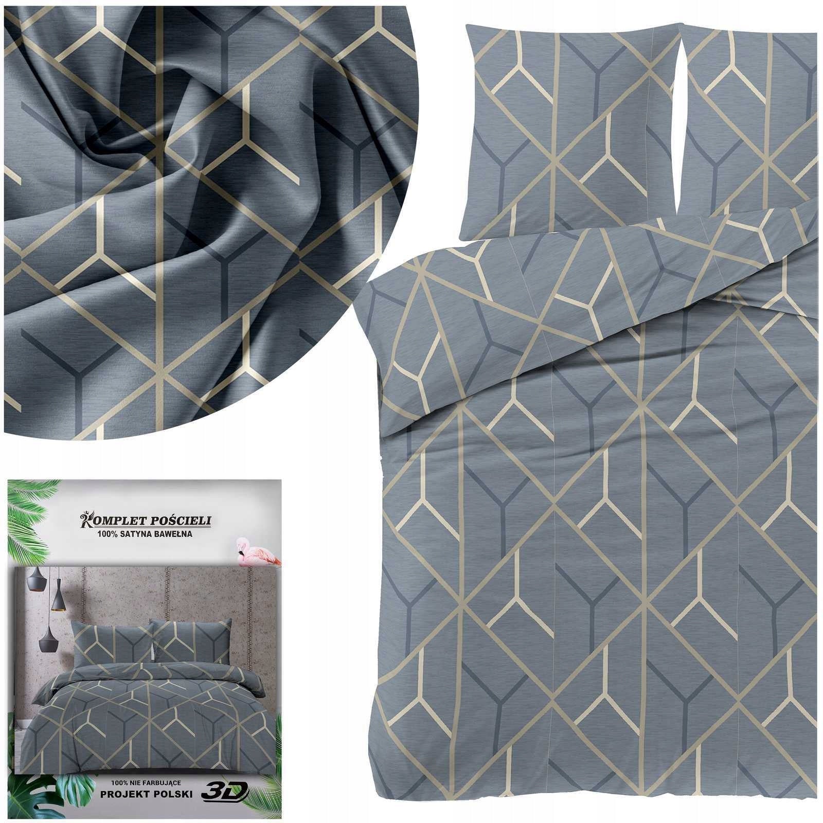 Bedding 160x200 + 2 pillowcases Cotton satin bedding set SELECTION