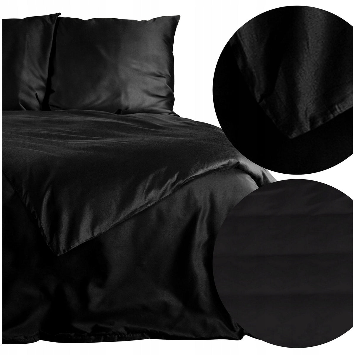 Bedding 160x200 Set of 3 Satin Cotton Smooth Nova3