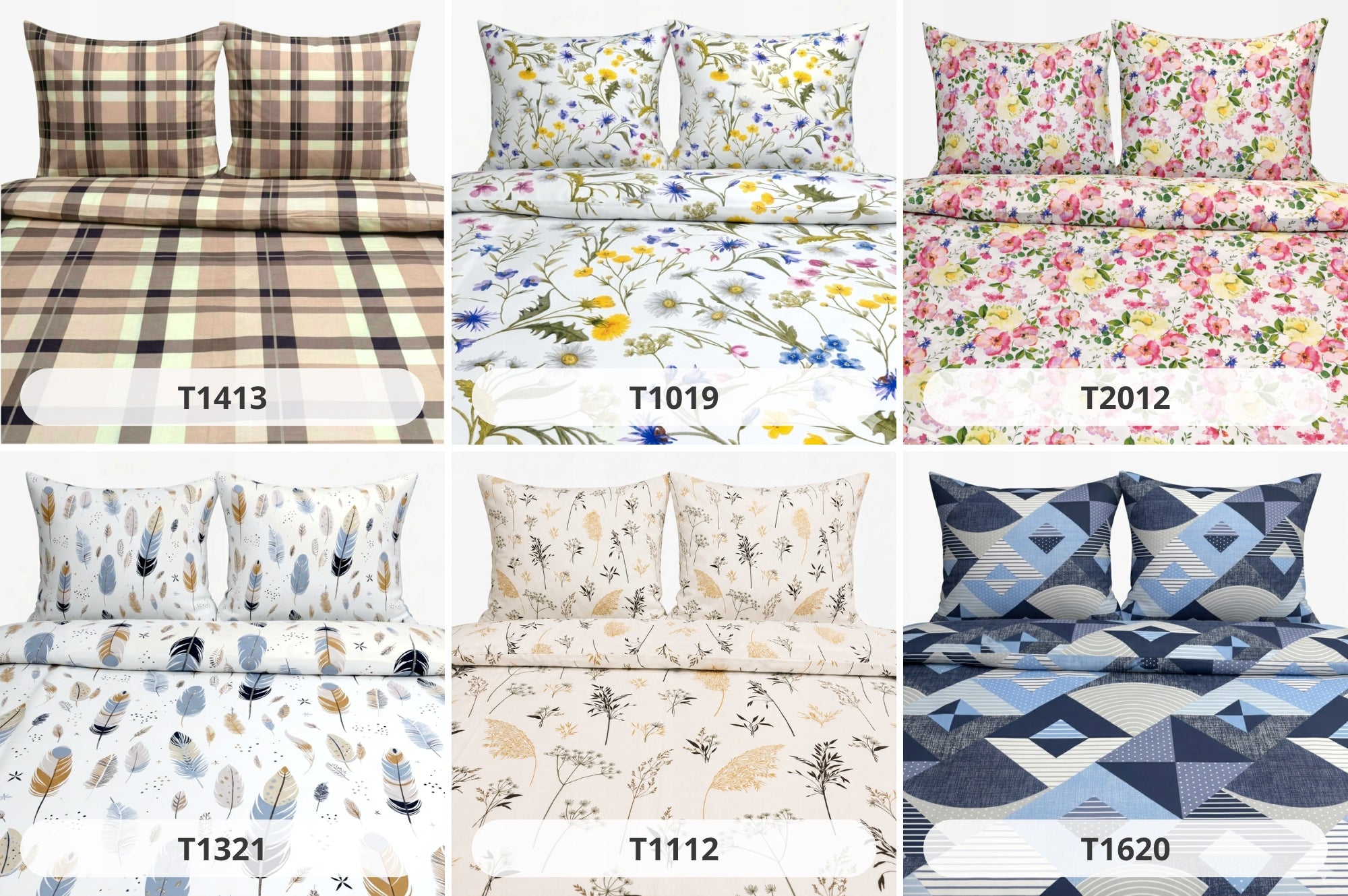 Bedding 160x200 cotton 2x pillowcase 70x80 cotton with zipper Poland patterns Packaging status original