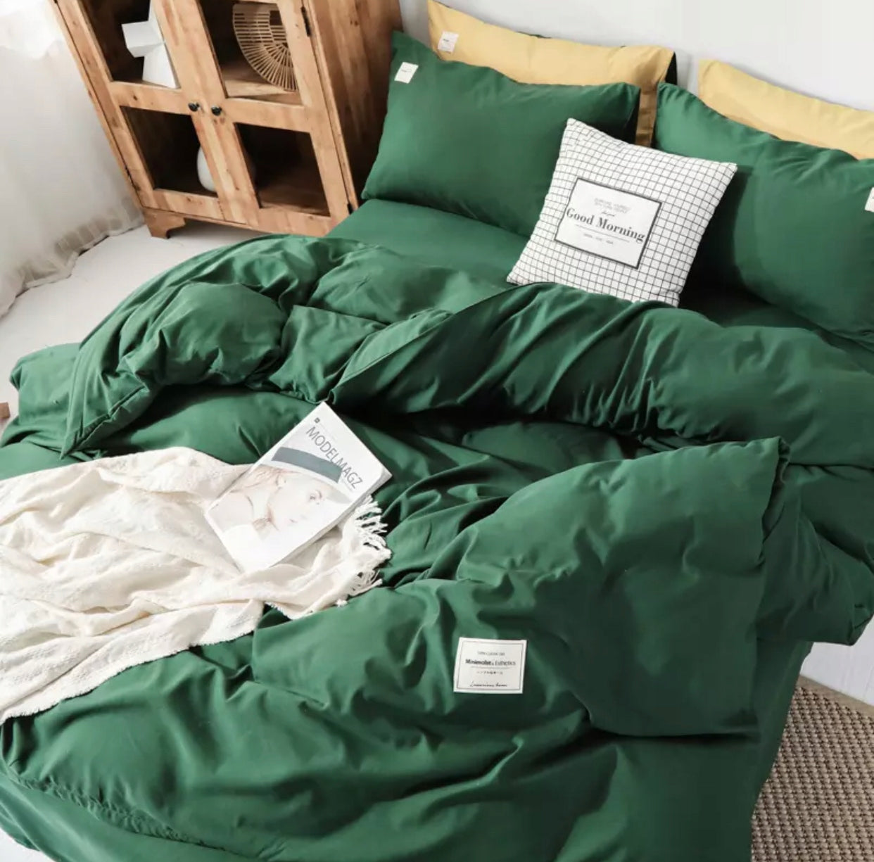 Bedding 180x200 cm + 2 Pillowcases for ANY Size Lots of Colors + FREEBIE Manufacturer code LUksus