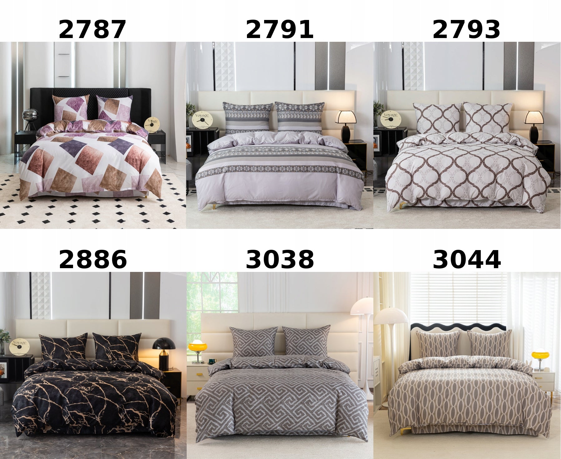 Bedding 200x220 + 2 Pillowcases 3D Geometric Bedding Set Multiple Patterns Manufacturer code AML 220 3121