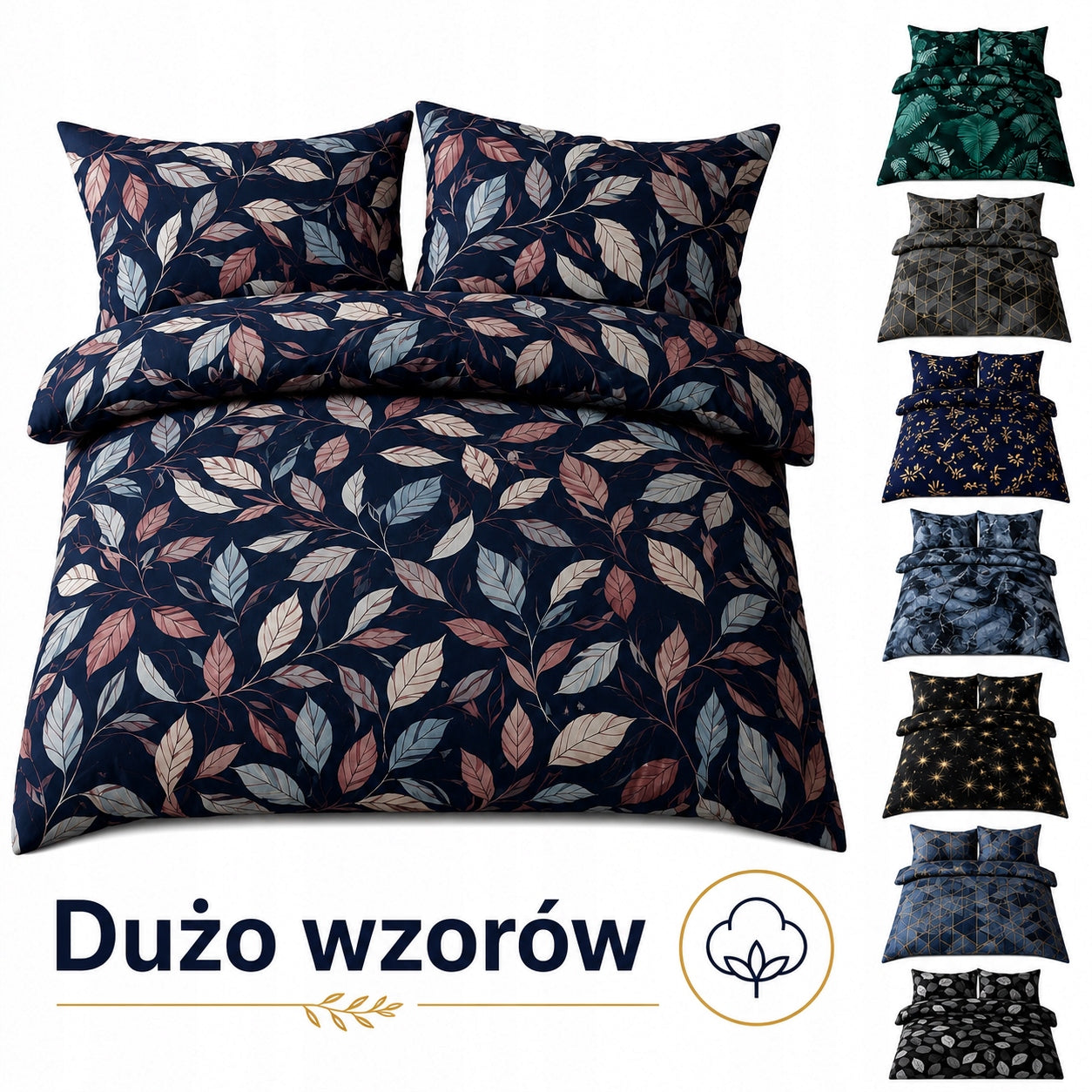 Bedding 200x220 cm + 2 Pillowcases For ANY Dimension Lots of Patterns 40 50 60 70 8