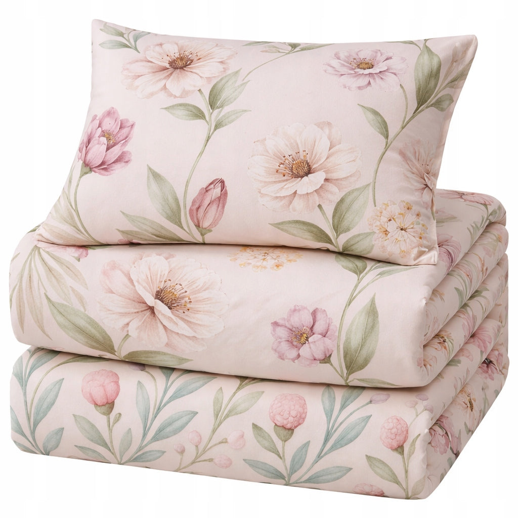 Bedding 220x200, anti-allergic satin bedding set, various patterns Packaging status original