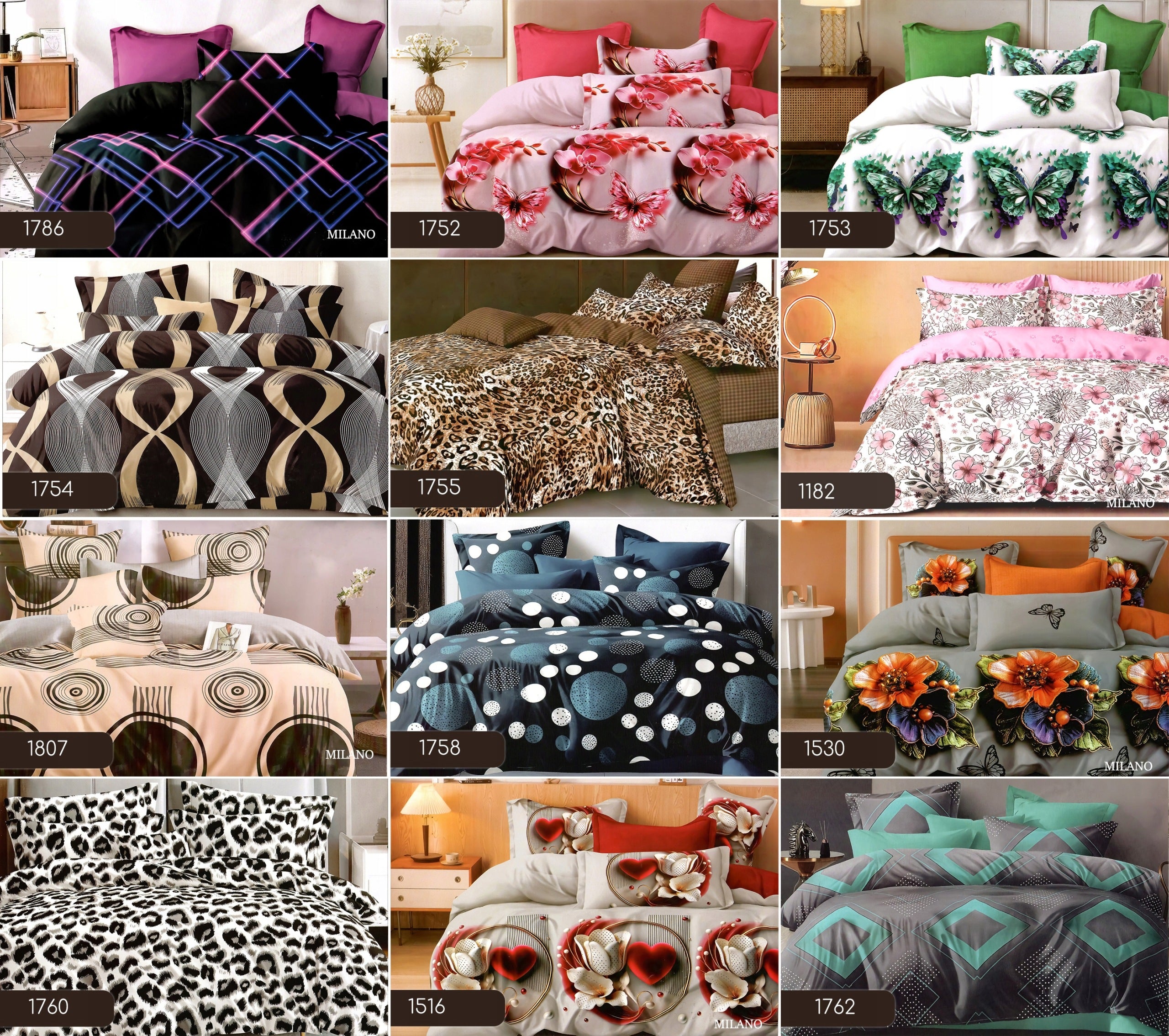 Bedding 220x200 cotton + 2 pillowcases 70x80 set 5D NEW DESIGNS Brand no brand