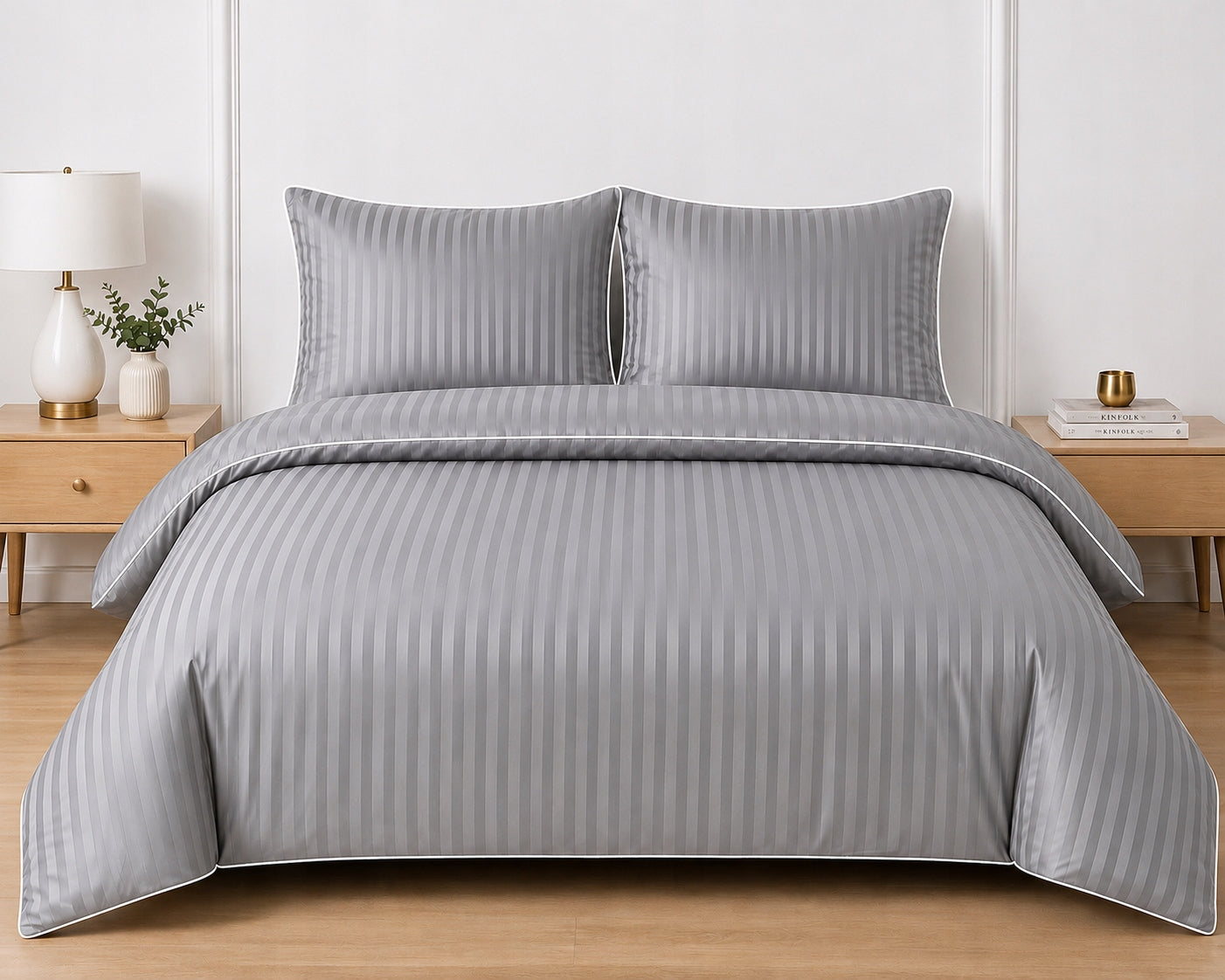 Bedding Hotel House Adamaszek 160x200 Pillow 70x80 Microfiber Belted 1CM Packaging status original