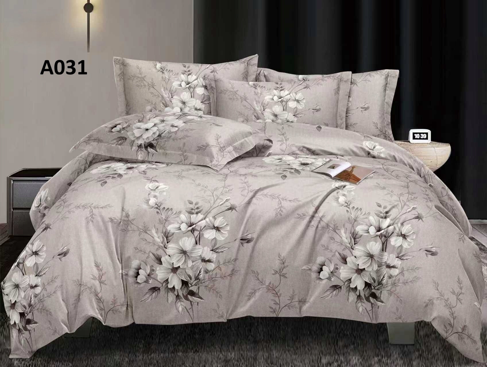 Bedding Set 160x200cm + 2 Pillowcases 70x80 Satin Cotton Various Designs