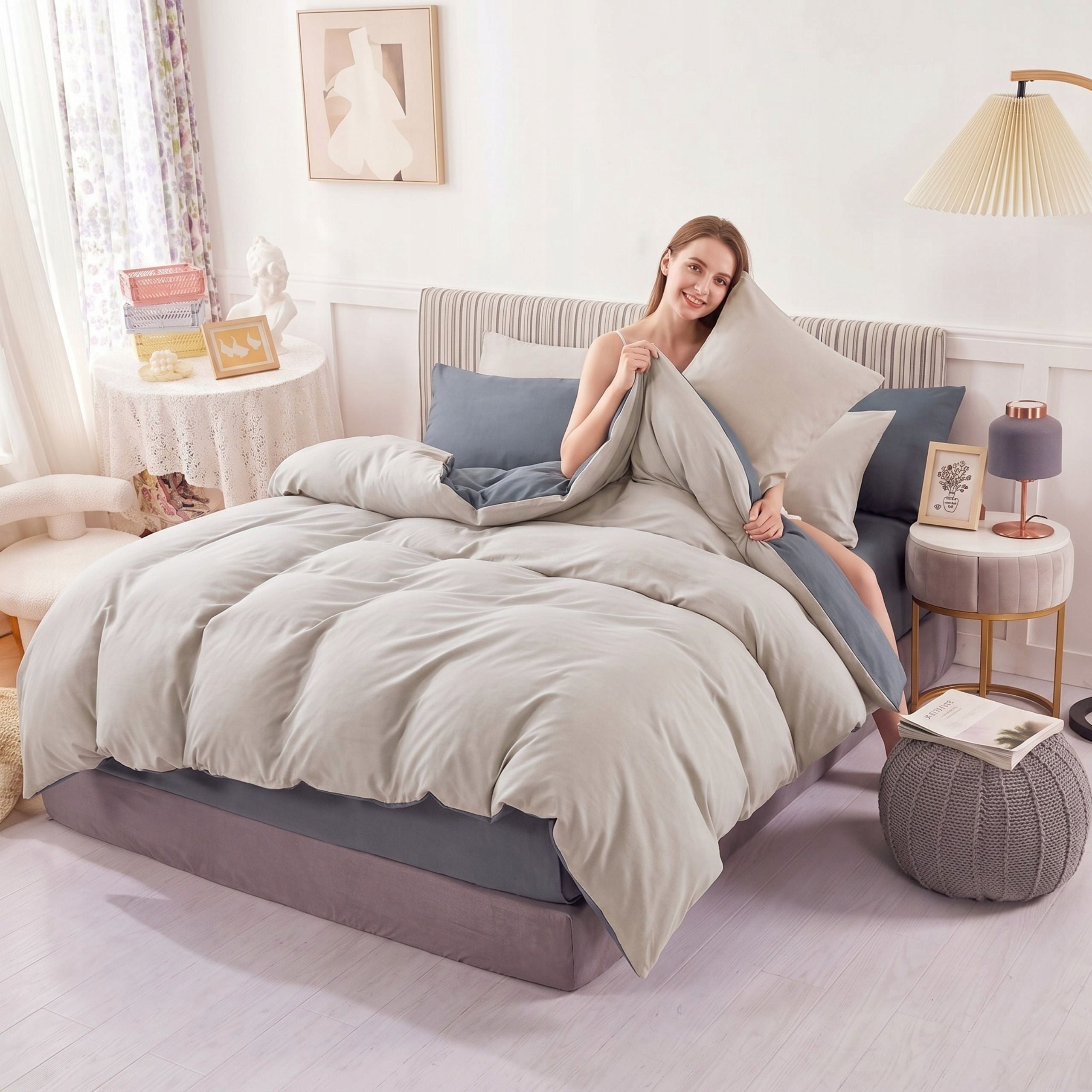 Bedding Set 200x220 + 2Covers 70x80 Double Sided For Gift New Designs Packaging status original
