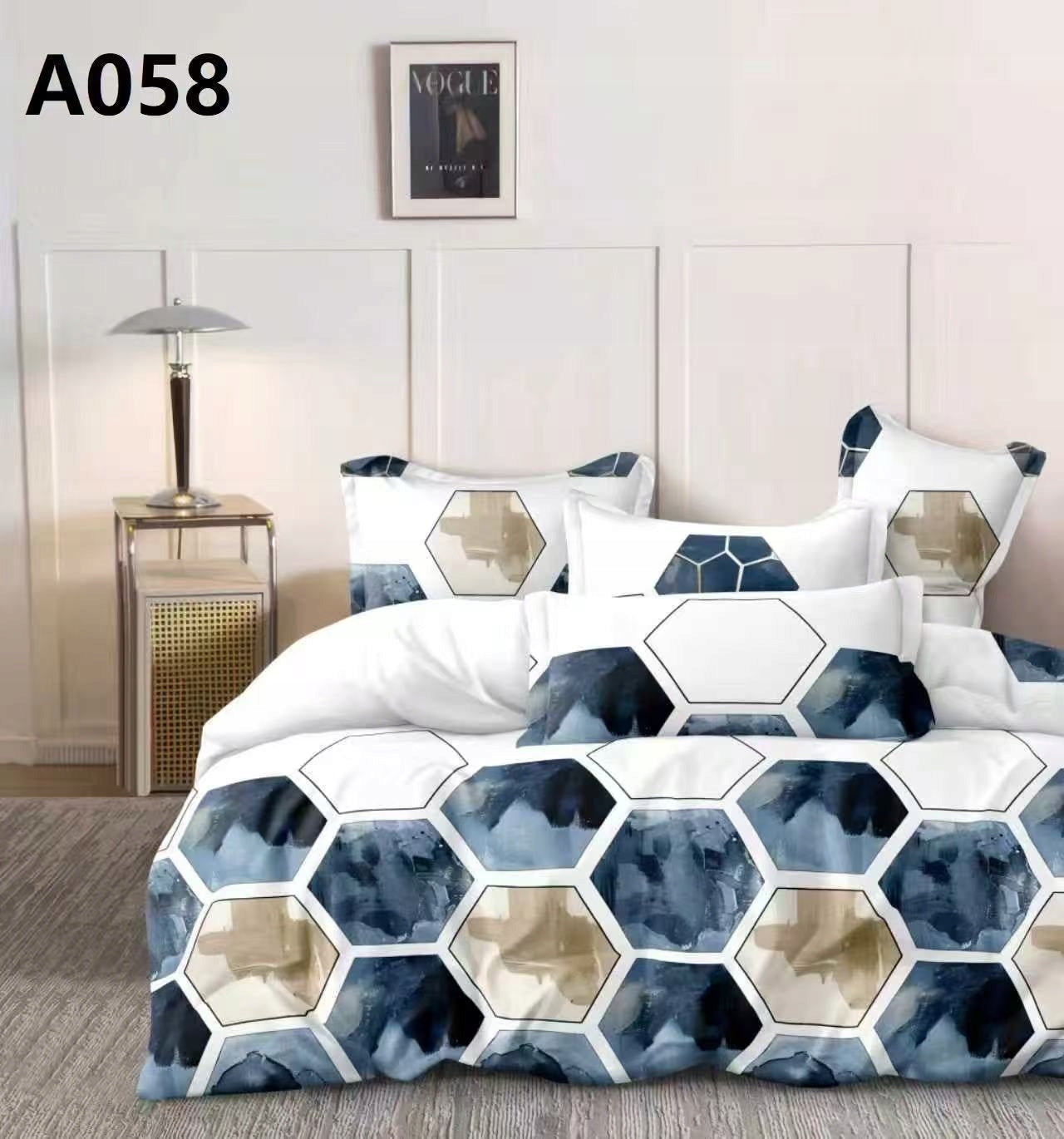 Bedding Set 200x220cm + 2 Pillowcases 70x80 Satin Cotton Various Designs