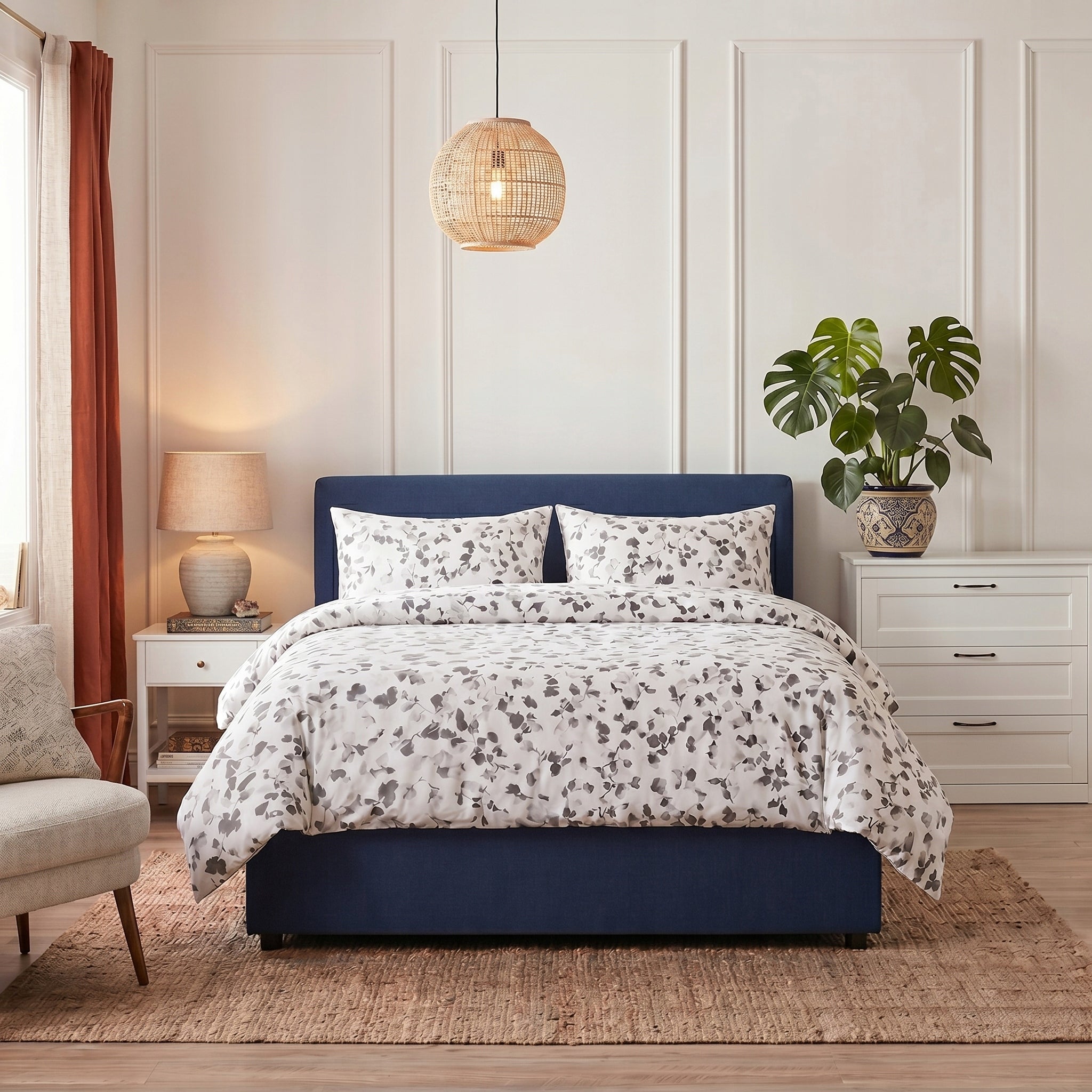 Bedding set 100% cotton MIST GARDEN 160x200 + 2 pillowcases 70x80 Brand FDM