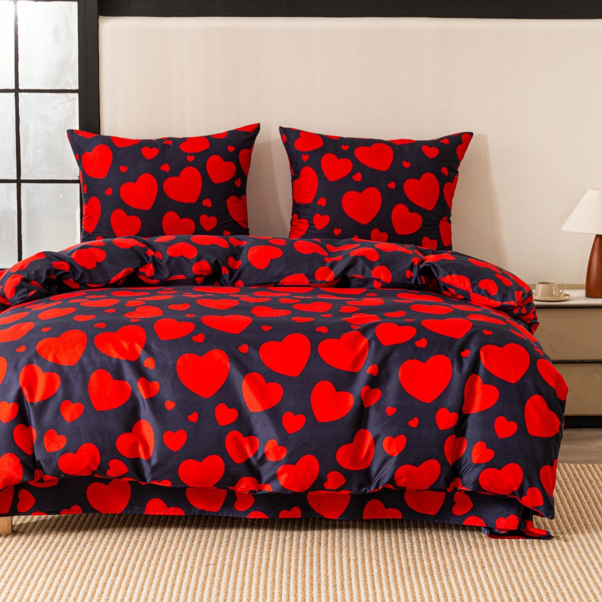 Bedding set Cotton world 160cm x 200 2x 70x80cm love heart Manufacturer code 3465-160
