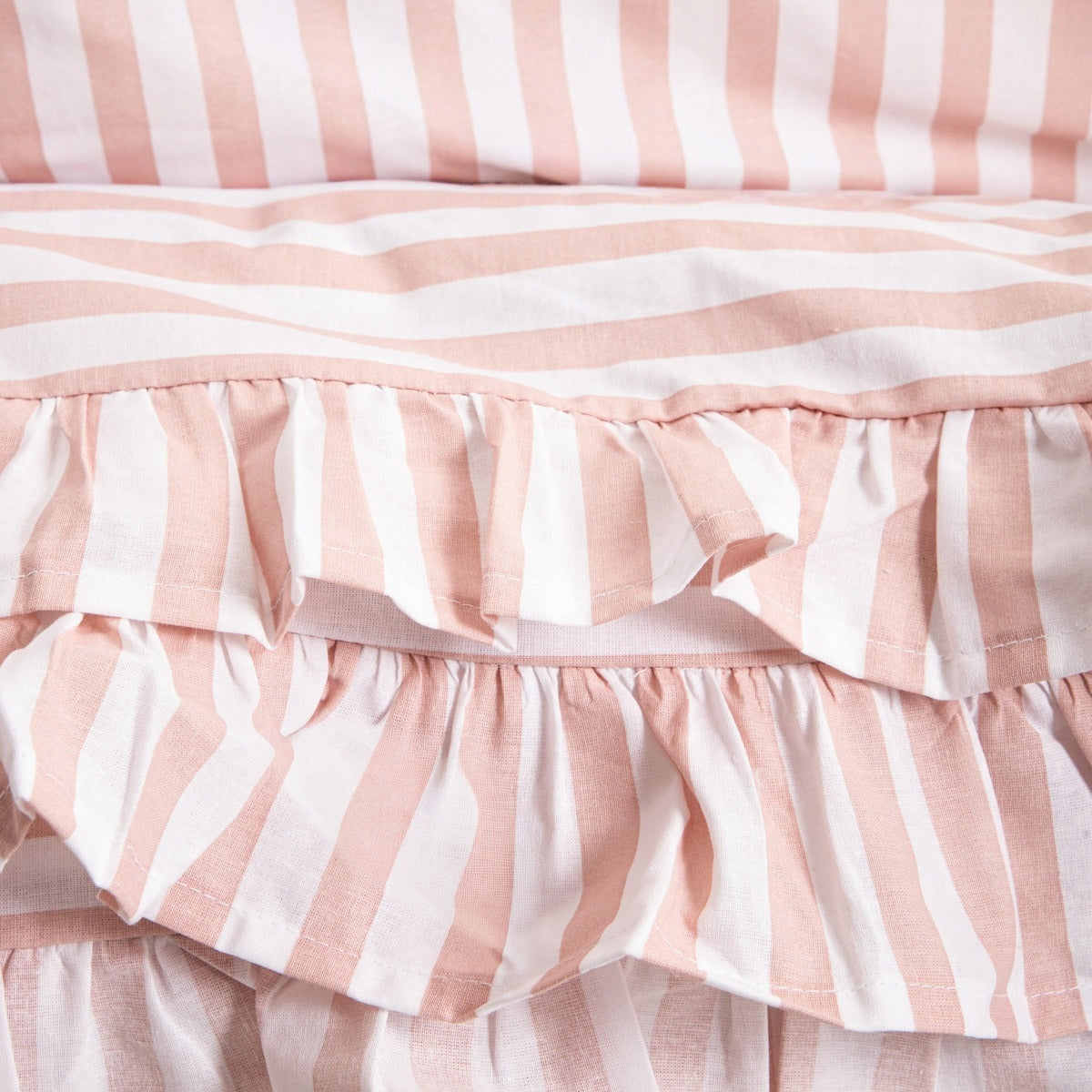 Bedding set TRUDY cotton striped with frill 140x200 + 1*70x80 HOMLA Manufacturer code 244222