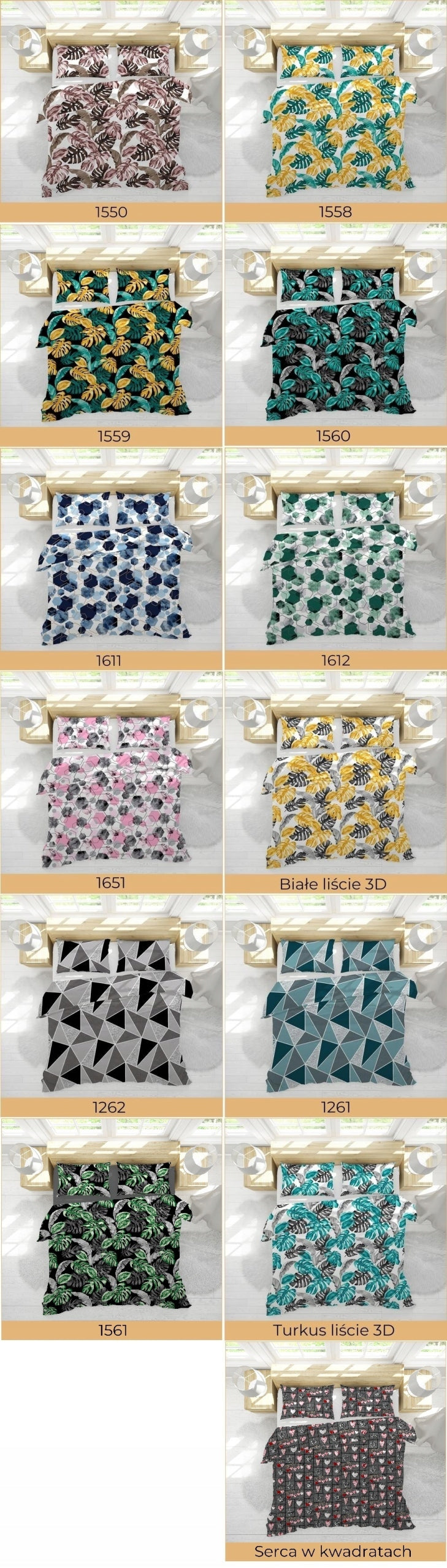 Bedding with bark 160x200cm + 70x80cm THICK Poland BARK 100% Cotton with buttons Brand Posciel-Hurt