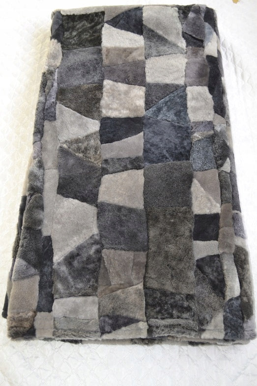 Bedspread for bedroom - natural sheepskin