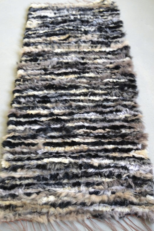 Bedspread rug plaid walkway - sheepskin Manufacturer code 1