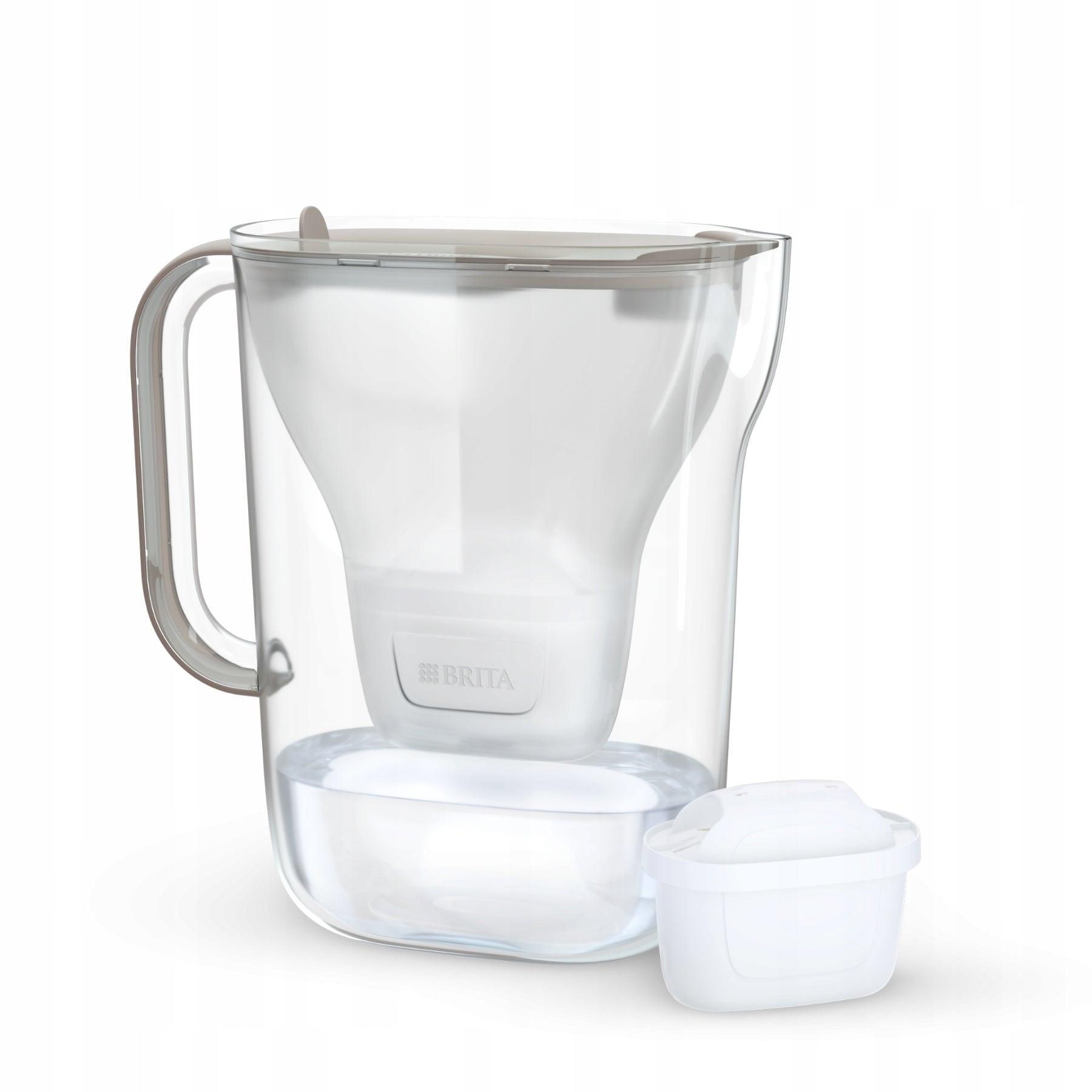 Beige filter jug BRITA Style Essential + 2 Pure Performance filters Packaging status original
