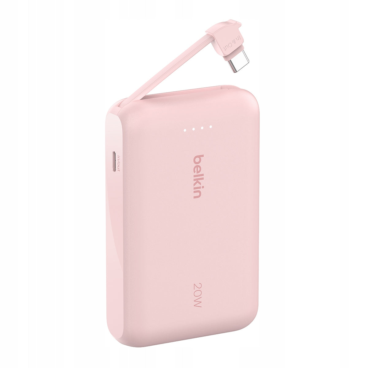 Belkin BoostCharge Powerbank 10000mAh 20W USB-C PD Built-in Cable Pink Manufacturer code BPB021hqPK