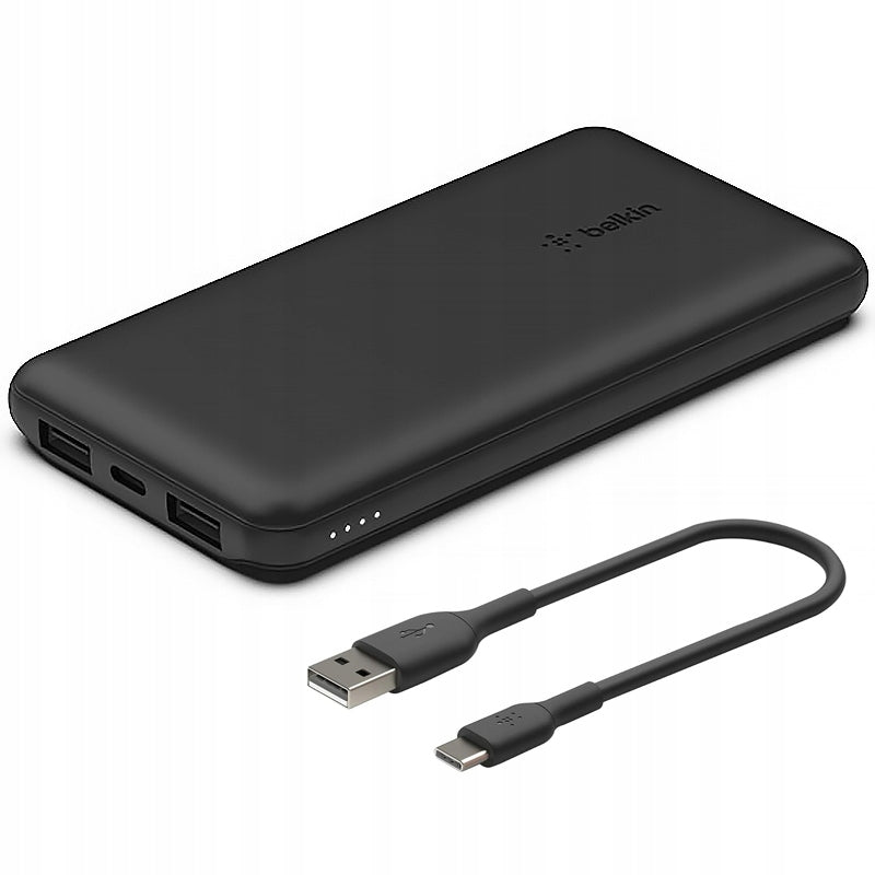 Belkin - Power Bank 10K 15W, 10000 mAh battery, + USB-A / USB-C cable, uni
