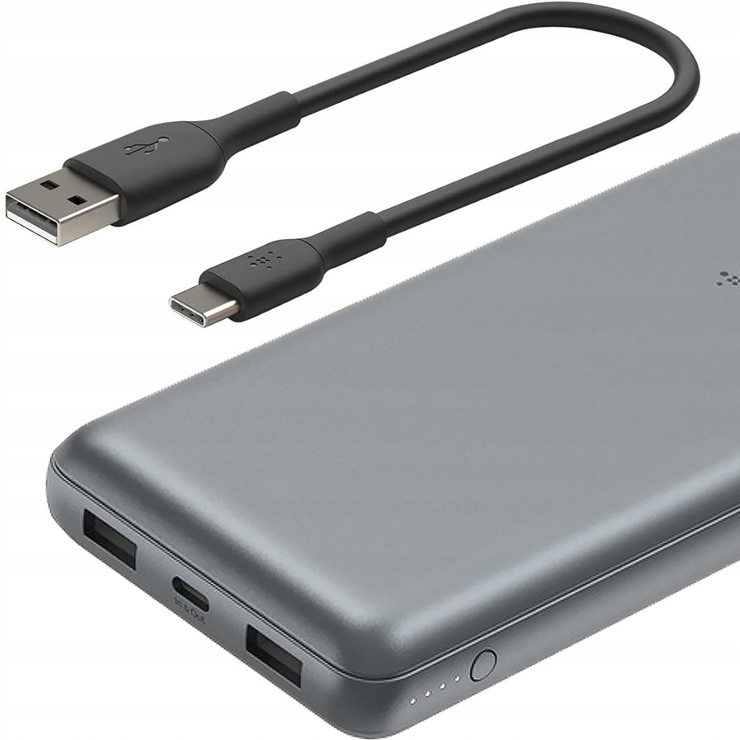 Belkin - Power Bank 20K 15W, 20000 mAh battery, + USB-A / USB-C cable, uni Batteries included yes