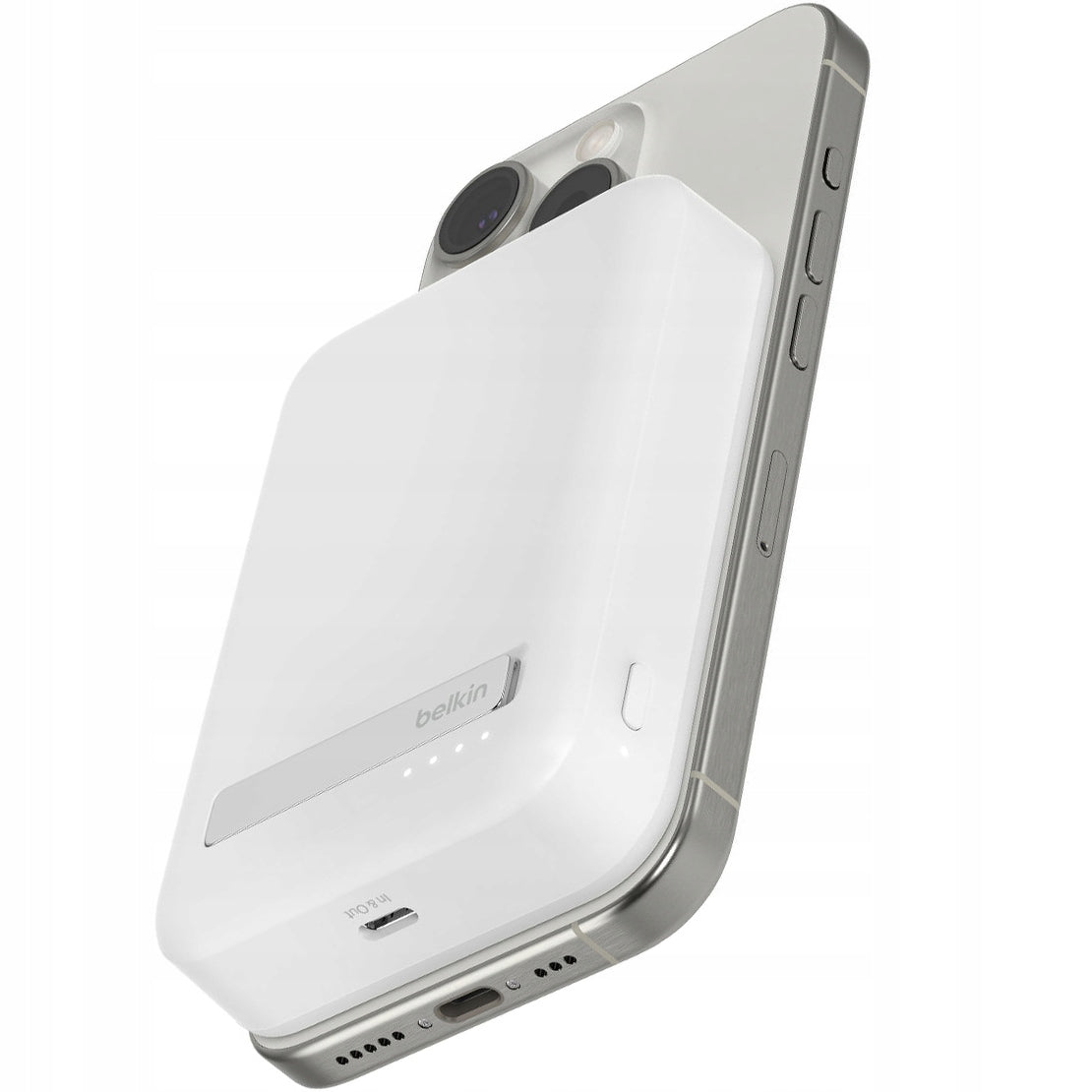 Belkin Power Bank Qi2 15W 10000mAh Battery for MagSafe + KickStand Manufacturer code BPD008BTWH