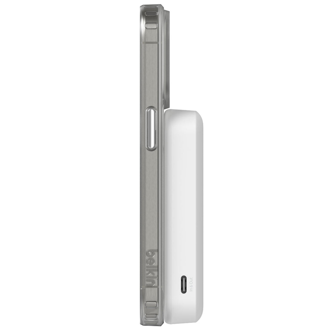 Belkin Power Bank Qi2 15W 8000mAh Battery for MagSafe with KickStand Manufacturer code BPD007btWH