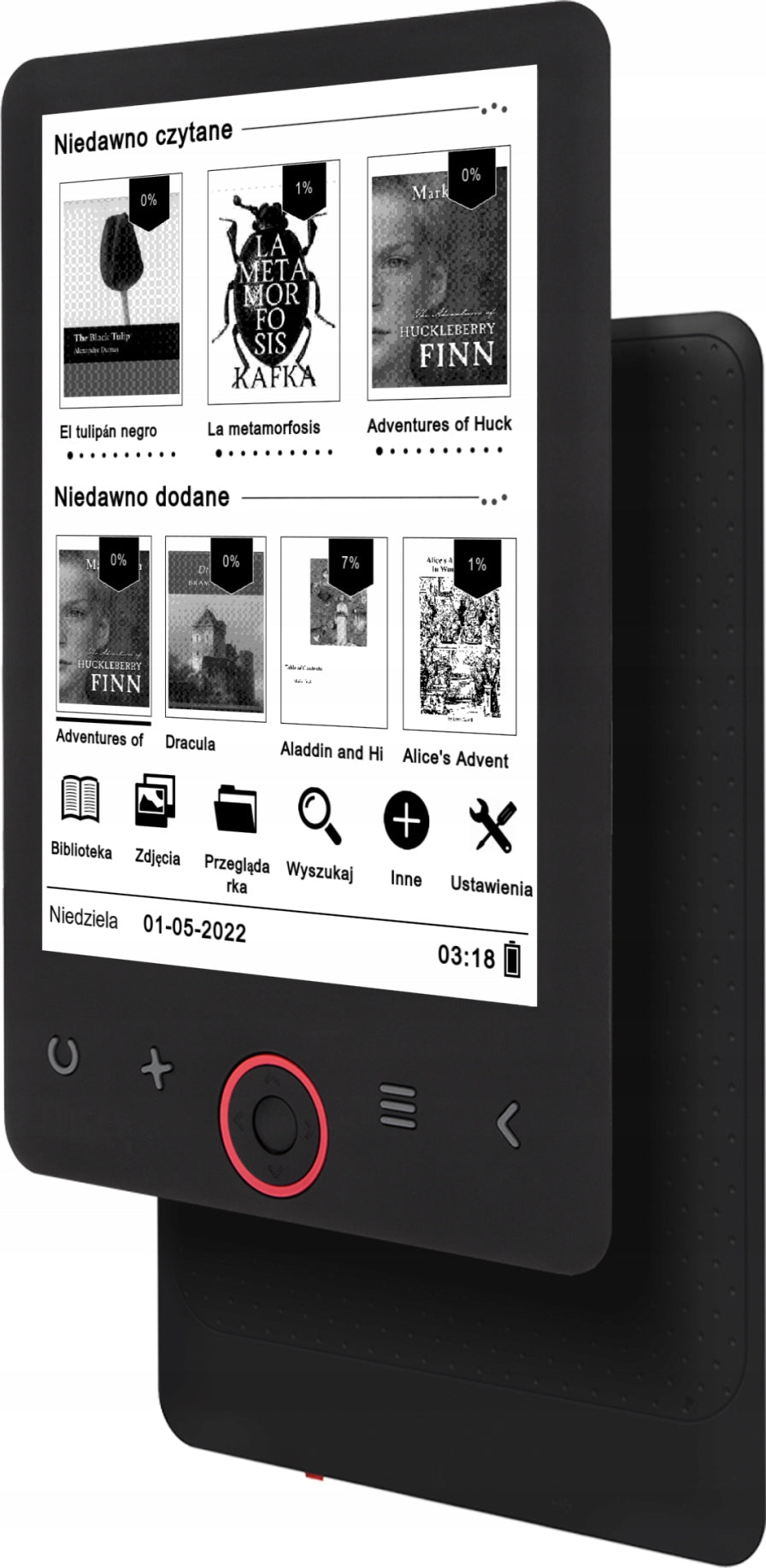 Bemi Cognita Light 2 E-Book Reader 8GB 6" Black E-INK Carta BRCGL2BB Packaging status original