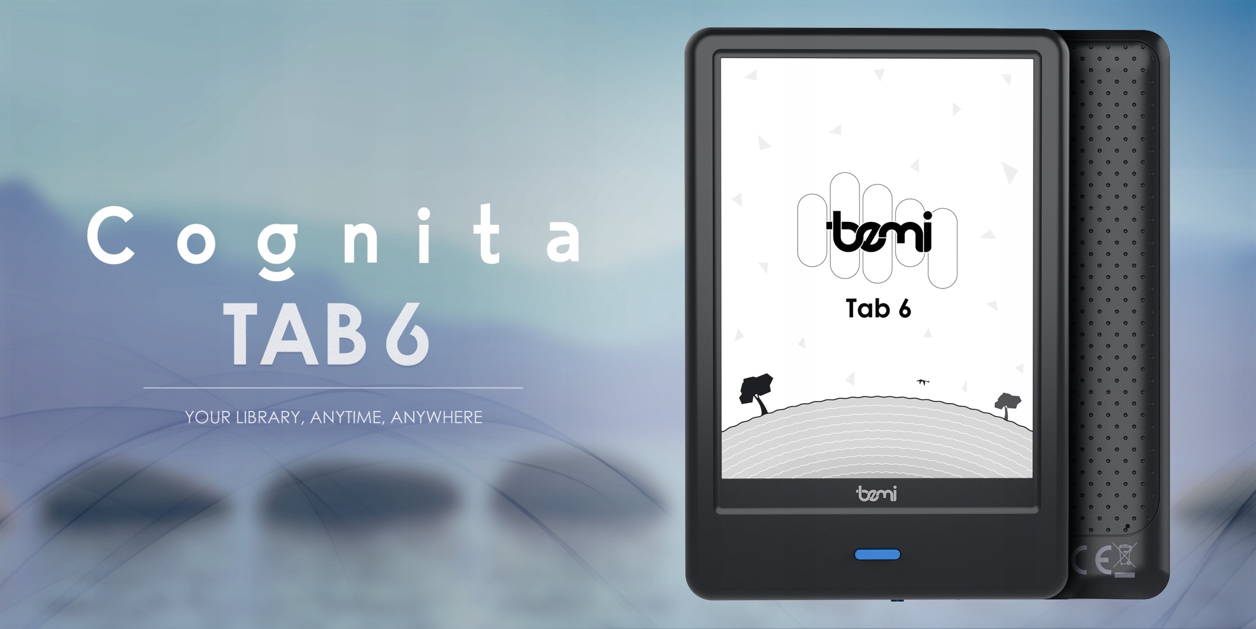 Bemi Cognita Tab6 reader, 6" 32GB wifi BT smartLED android Legimi EmpikGo Packaging status original