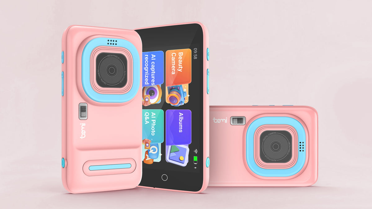 Bemi Pixi educational camera with Meta AI 2+5MP 4inch 16GB wifi android pink