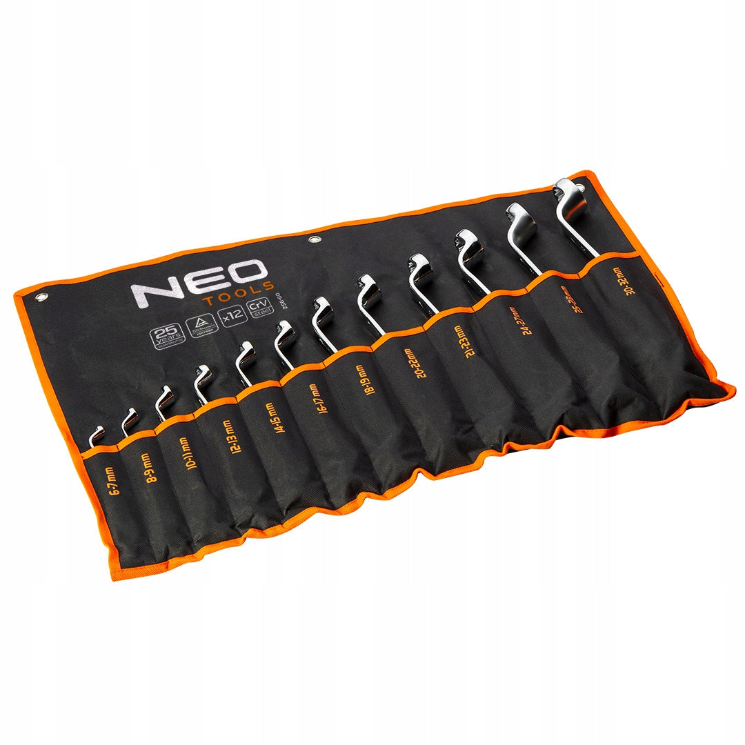 Bent eye wrenches 6-32 mm, set of 12