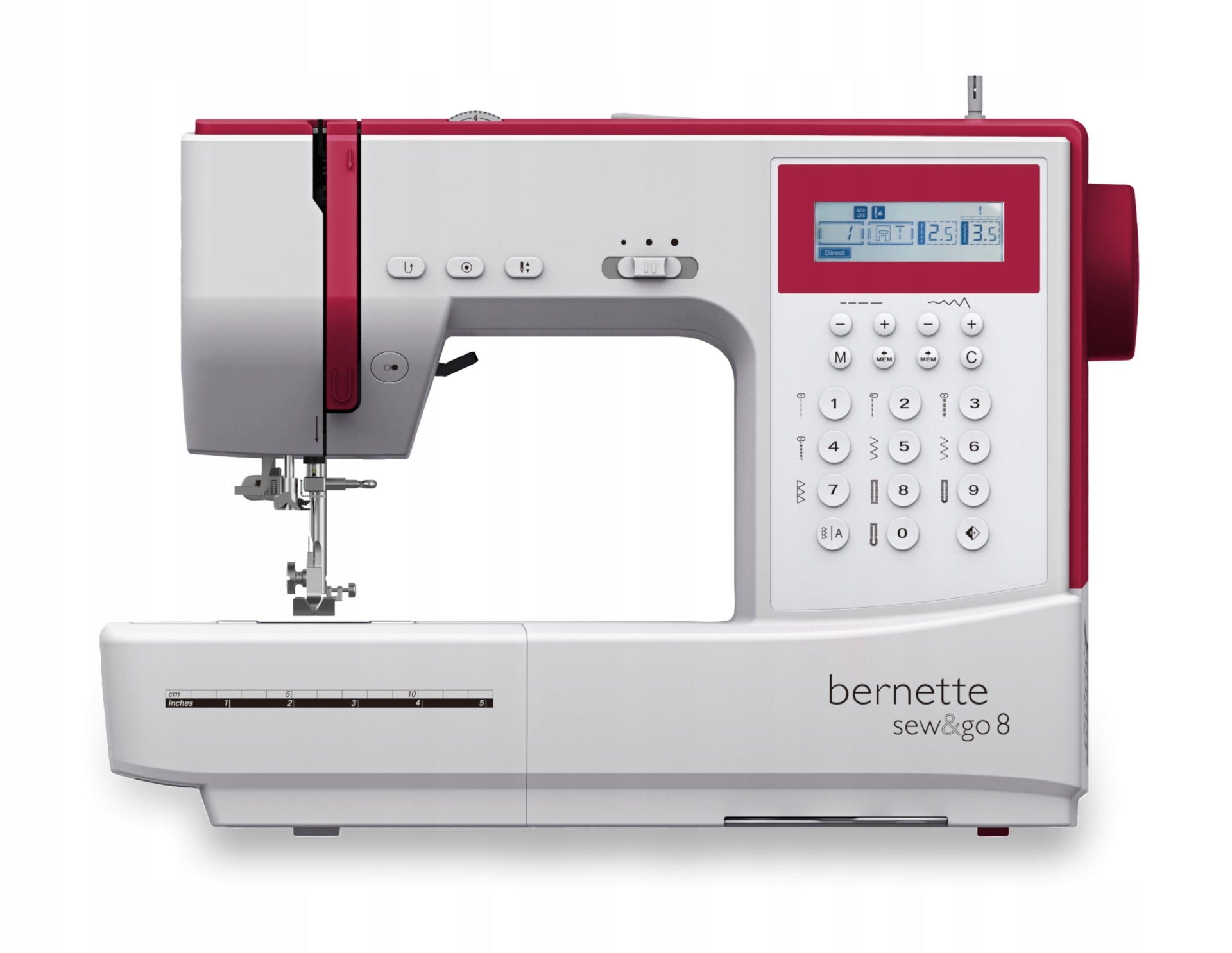 Bernette Sew&Go sewing machine 8 197 stitches LCD