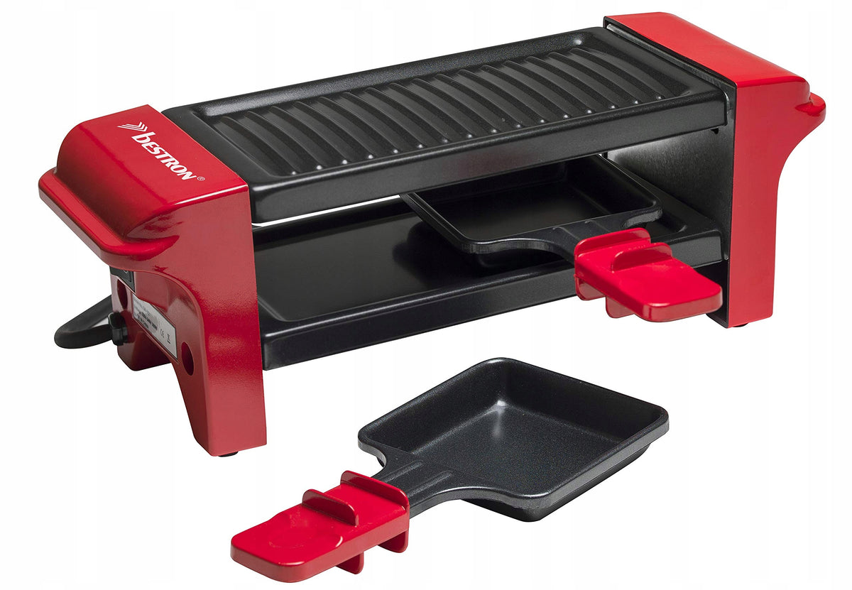 Bestron AGR102 Mini grill raclette 2-person 350W red Brand Bestron