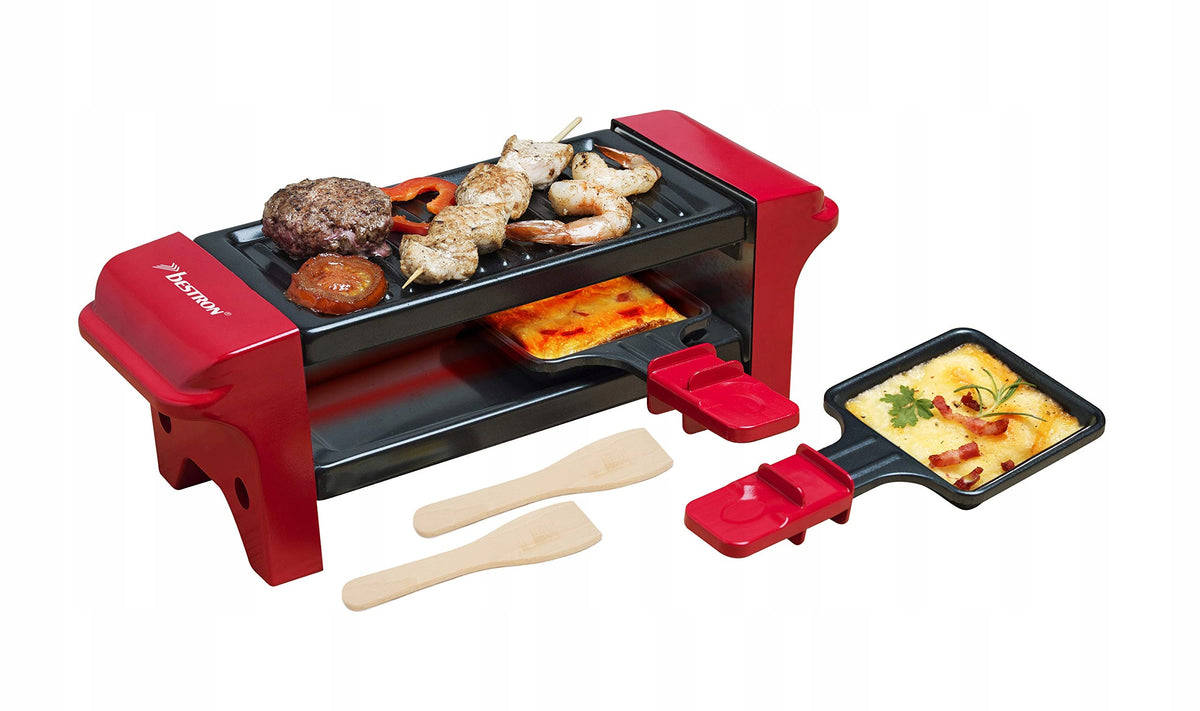 Bestron AGR102 Mini grill raclette 2-person 350W red