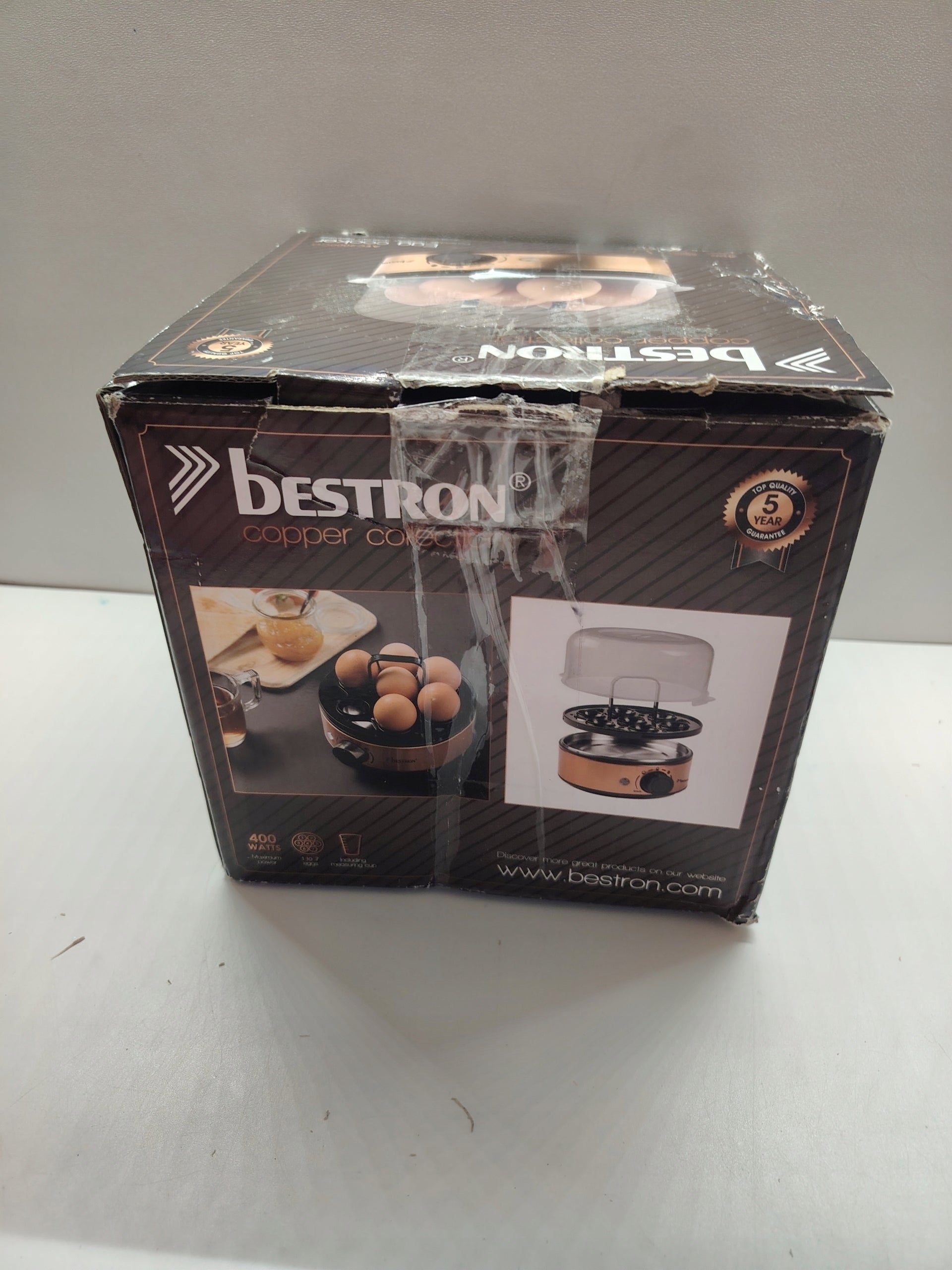Bestron copper colection for cooking 7 eggs with adjustable hardness Brand Bestron