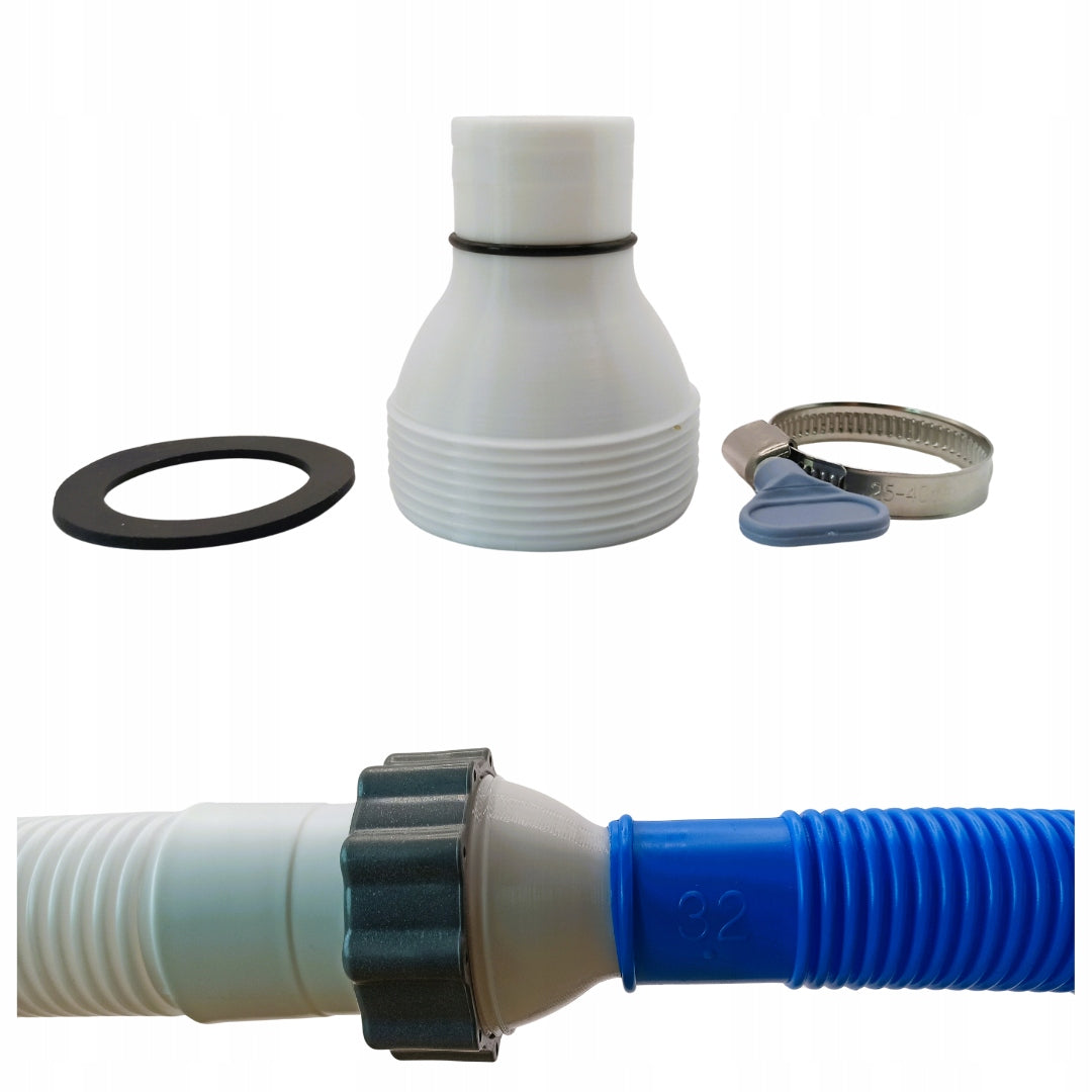 Bestway 32mm Pool Pipe Hose Reduction Fitting with 60mm Thread