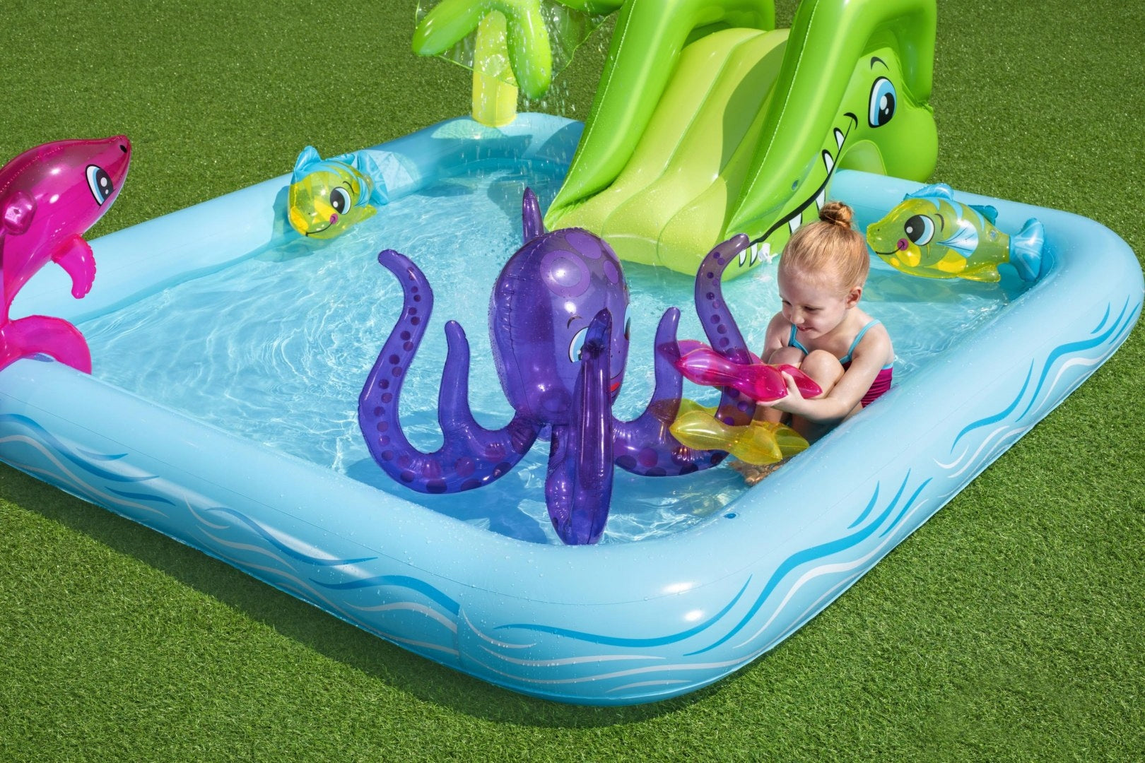 Bestway 53052 Inflatable Swimming Pool With Slide Volume 308 l