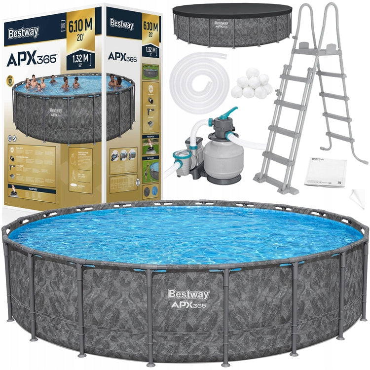Bestway All-season rack pool 610x 132cm APX365 ladder pump 561KE Manufacturer code 561KE