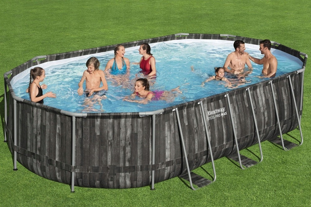 Bestway Rack Pool Power Steel Swim 610 x 366 x 122cm Ladder Pump Manufacturer code 4048123897615
