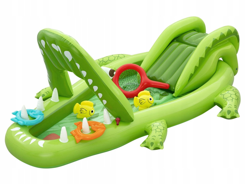 Bestway Water playground CROCODILE 234x163x87cm slide and access. 53169 Brand Bestway