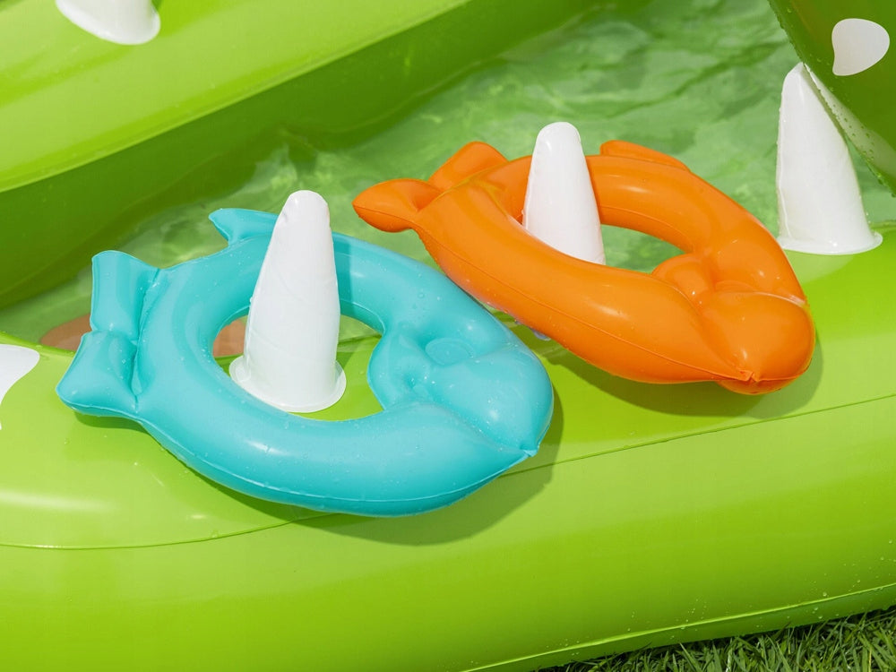 Bestway Water playground CROCODILE 234x163x87cm slide and access. 53169 Color green
