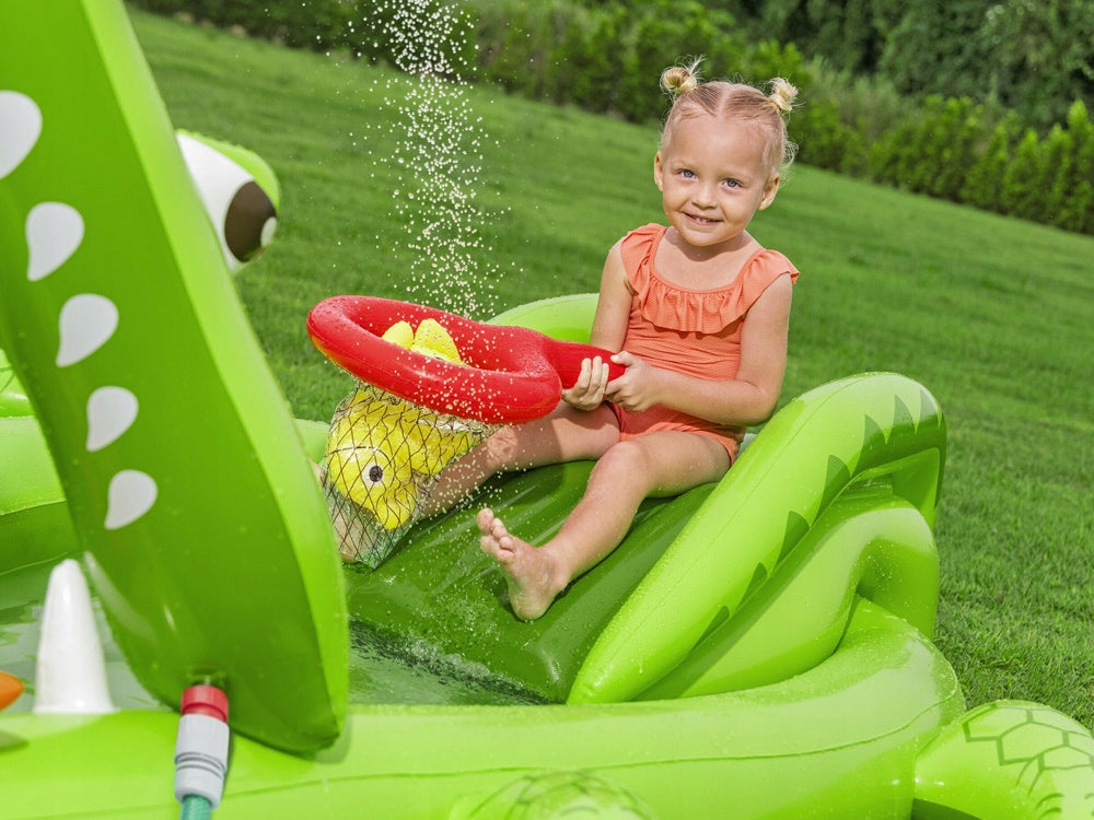 Bestway Water playground CROCODILE 234x163x87cm slide and access. 53169 Height 87 cm