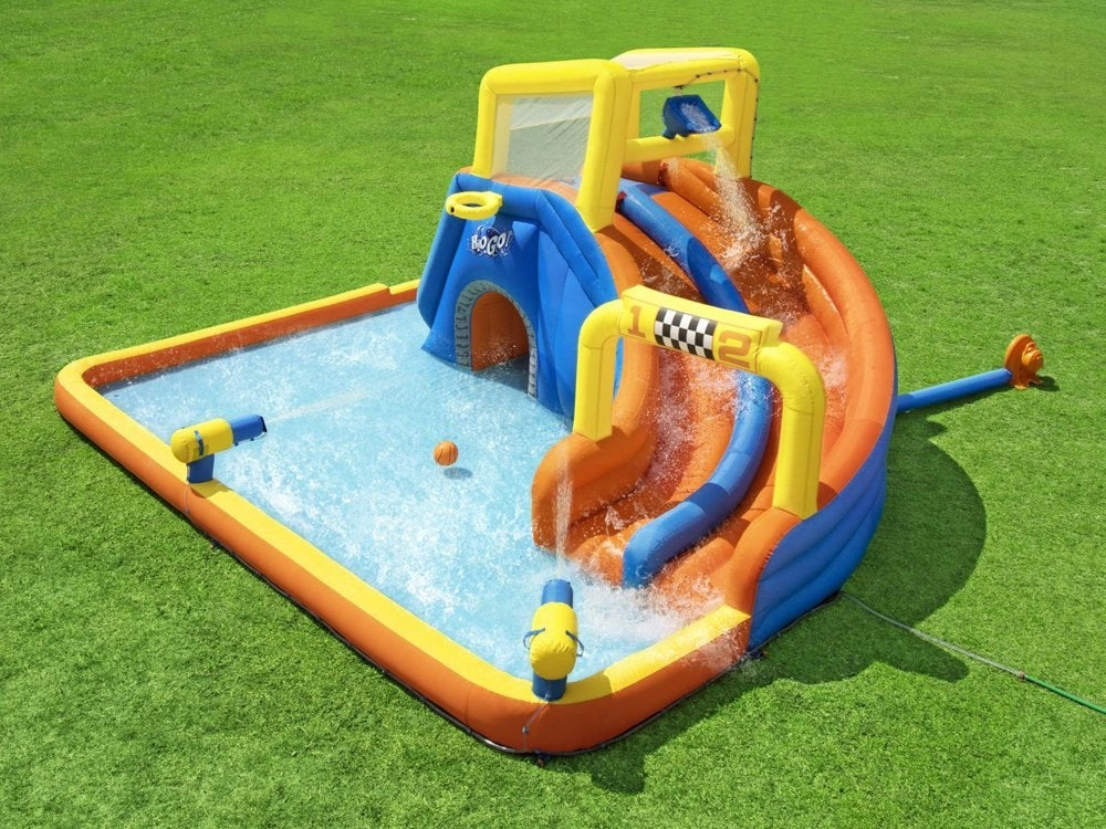 Bestway huge WATER PLAYGROUND 551x502x265cm slide wall 53377 Brand Bestway