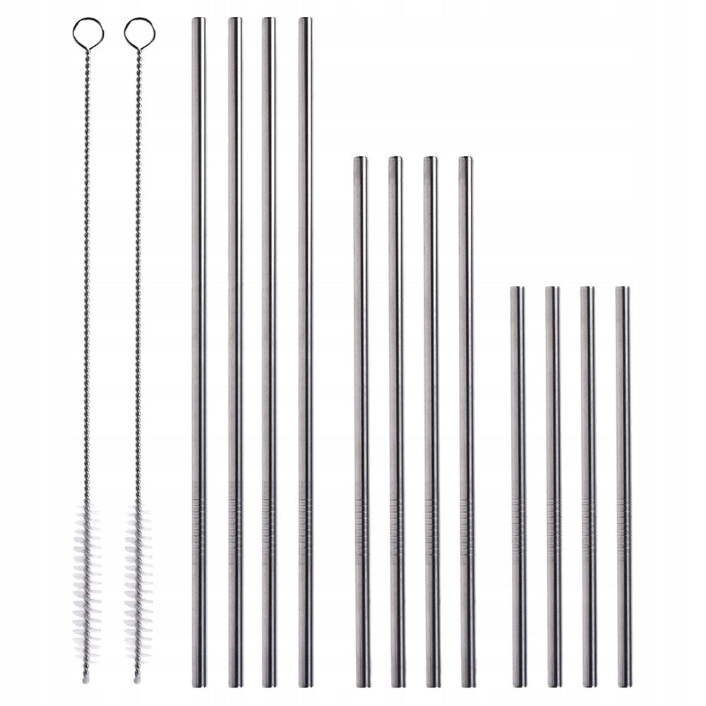 Beverage straws with cleaner 14 el.