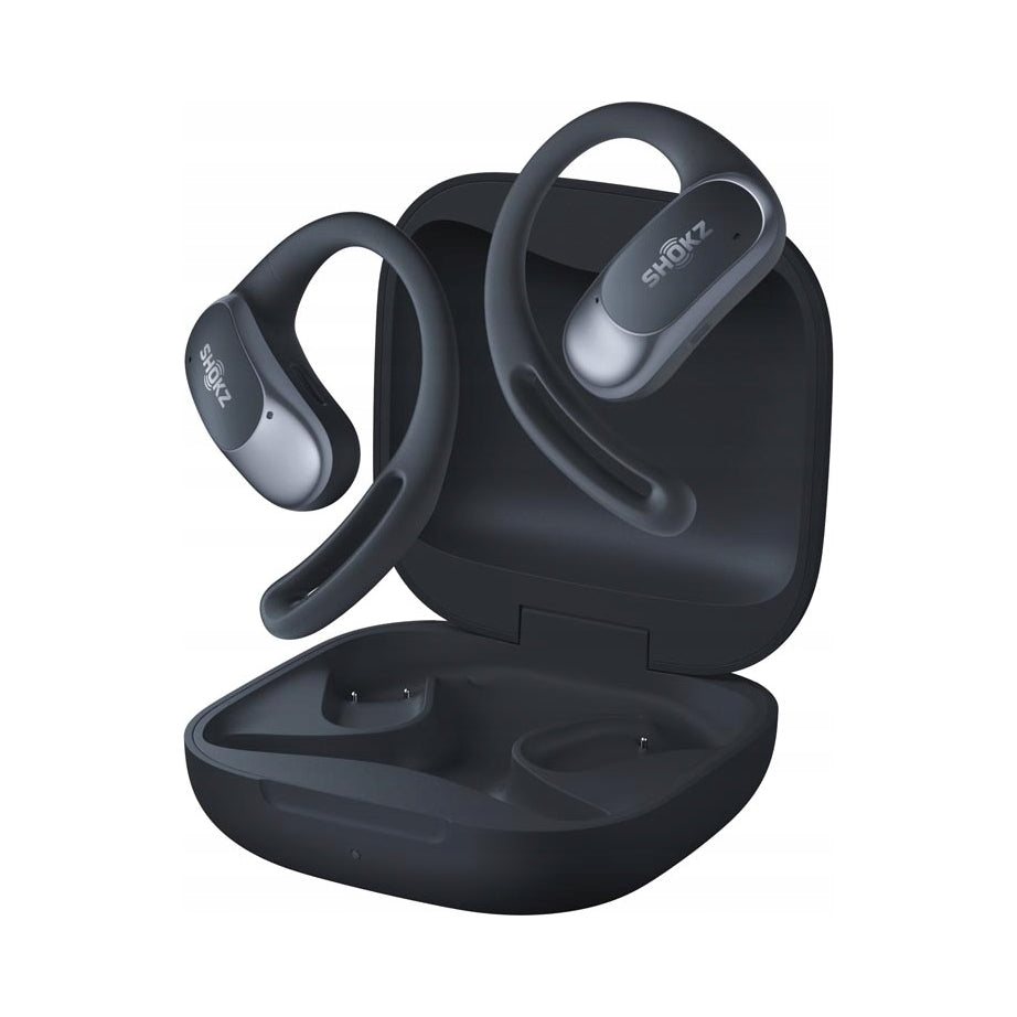Bezdrátová sluchátka do uší s otevřeným uchem Shokz OpenFit Air, černá