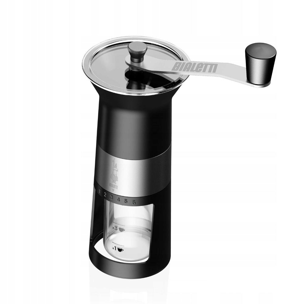 Bialetti Pro manual coffee grinder, steel, grinder adjustment Manufacturer code MCPRO001