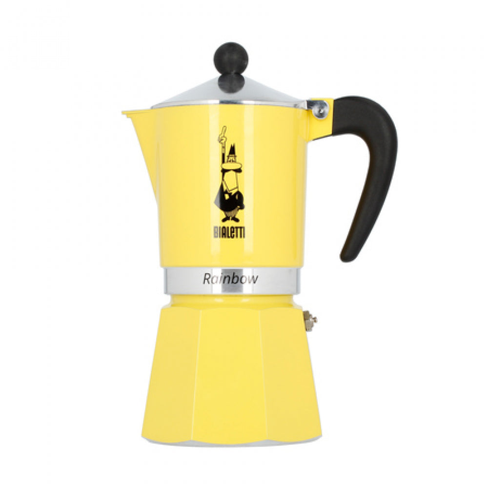 Bialetti coffee maker Rainbow 6tz Yellow Packaging status original
