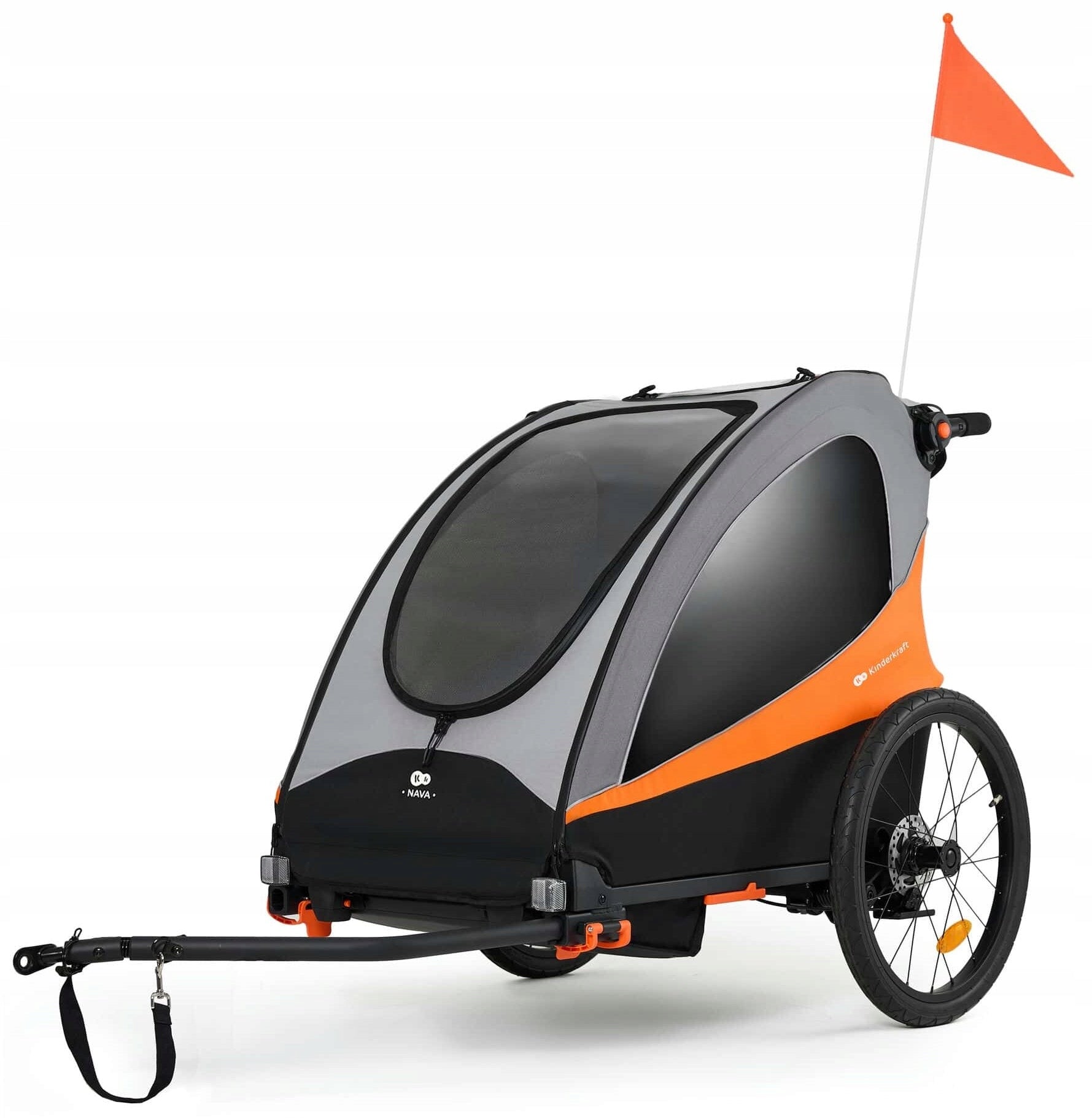 Bicycle Trailer KINDERKRAFT Nava 3in1 Orange Brand Kinderkraft
