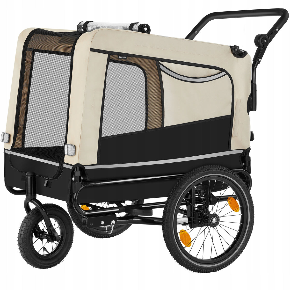Bicycle trailer for dog TecTake maximum weight of dog 40 kg
