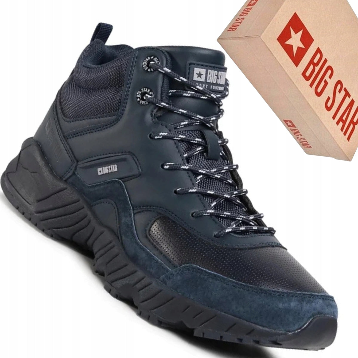 Big Star GG174410 Navy Blue Trekking Men's Sports Shoes - Comfortable